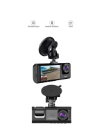 1. 3 Kameralı Full HD Araç Kamerası – Ön, İç ve Arka Görüş ile %100 Kapsama - Görsel 3