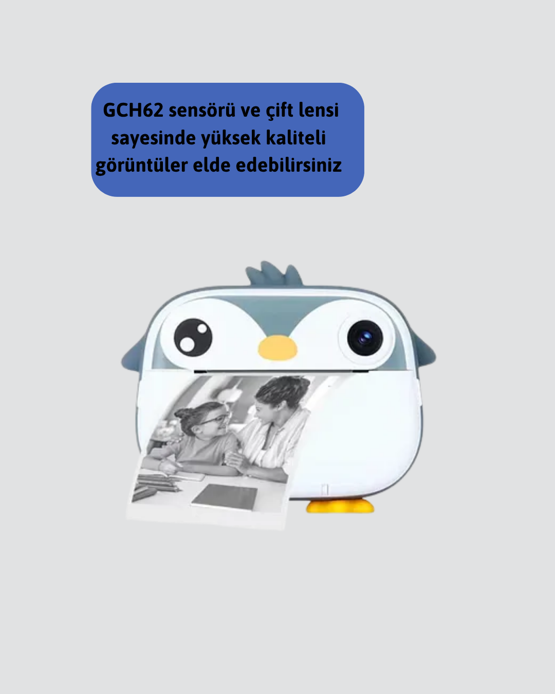 1211621_7-14.png 64GB TF Kart Destekli Çoklu Dil Seçeneği Sunan Anında Baskı Kamera - Görsel 1