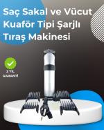 Profesyonel Saç ve Sakal Tıraş Makinesi – Tam Aksesuar Setli - Görsel 5