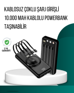 Kompakt Tasarım, Güçlü Performans – 10000mAh Kablosuz Powerbank - Görsel 5