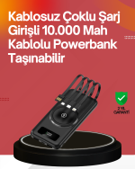 22.5W Hızlı + 15W Kablosuz Şarj – Akıllı Powerbank ile Her An Enerji - Görsel 5