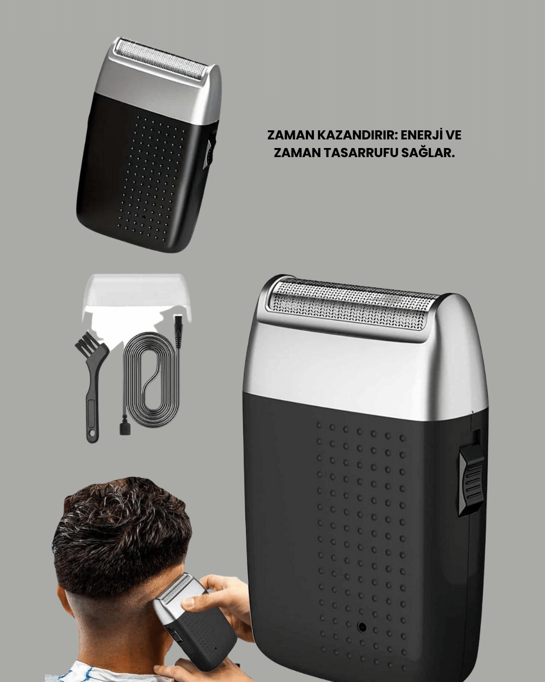 1211676_7-3.png Sıfır Saç ve Sakal Kesme Makinesi – Kolay Temizlik, Güçlü Motor - Görsel 1