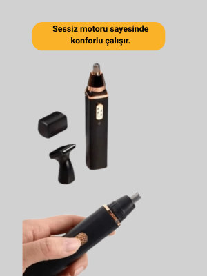 Şarjlı burun ve kulak kılı temizleme cihazı