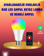 Enerji Verimli Akıllı LED Ampul, Uzaktan Kontrol Özellikli - Görsel 5