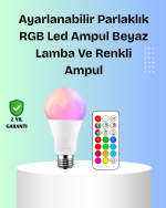 RGBW Teknolojili Akıllı LED Ampul, Zamanlayıcılı - Görsel 5