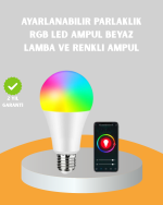 Uzaktan Kumandalı Akıllı LED Ampul, Enerji Tasarruflu - Görsel 5