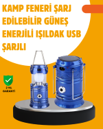 USB Şarjlı Çok Fonksiyonlu Kamp Feneri – Taşınabilir ve Dayanıklı - Görsel 5