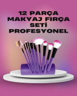 12 Parça Yumuşak Kıllı Makyaj Fırçası Seti Yüz ve Göz Makyajına Uygun Profesyonel Kullanım - Görsel 5