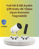 TÇift Kollu Tasarımlı Kablosuz Projeksiyon – 4K, 10.000 Oyun ve Smart App Desteği - Görsel 5