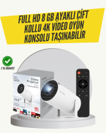 Kablosuz 4K Projeksiyon – Wi‑Fi 6 & Bluetooth 5.0 ile Oyun ve Uygulama Merkezli - Görsel 5