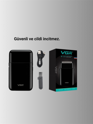 USB Şarjlı Traş Makinesi – Piston + Ağ Başlık, 600 mAh Batarya