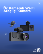 Gelişmiş G-Sensörlü Üçlü Araç Kamerası – 5” LCD Ekran ve Hareket Algılama - Görsel 5