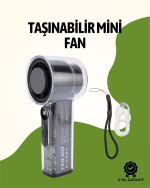 Sessiz Çalışan Taşınabilir Fan | Dijital Göstergeli | 100 Kademeli Hız Ayarı - Görsel 5