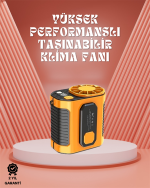 Sessiz Turbo Fan – Kamp, Spor, Ofis İçin Taşınabilir Mini Soğutucu - Görsel 5