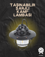 Kamp ve Bahçe İçin Retro LED Fener – Sıcak Işık, Uzun Ömürlü Batarya - Görsel 5