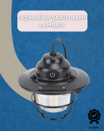 Dış Mekan İçin Şık LED Fener – 4400mAh Pil, IPX4 Su Geçirmez, Asılabilir - Görsel 5