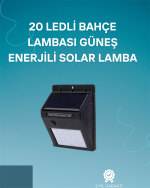 Hareket Sensörlü Solar Lamba | 120° Algılama Açısı, 3-4 Metre Mesafe, Suya Dayanıklı LED - Görsel 5