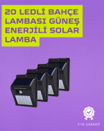 Güneş Enerjili Akıllı Duvar Lambası | PIR Sensörlü, Otomatik Aydınlatma, Dış Mekan İçin - Görsel 5
