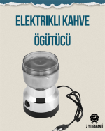 Kompakt Elektrikli Kahve ve Baharat Öğütücü | 14500 Devir, Şeffaf Kapaklı, Hediye İçin İdeal - Görsel 5