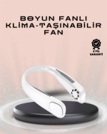 Giyilebilir Sessiz Fan | 224g Hafif, Bladeless Güvenli Tasarım, 5 Vitesli Soğutma, USB Şarjlı Fan - Görsel 5