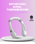 Giyilebilir Bladeless Boyun Fanı | 360° Serinlik, 5 Kademe Rüzgar, USB Şarjlı Sessiz Mini Klima - Görsel 5