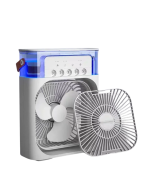 Mini Klima Fan | USB'li, 7 Renk Gece Işığı, 3'ü 1 Arada Fonksiyon - Görsel 2