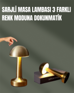 %100 Kademeli Ayarlanabilir Işık – USB Şarjlı Masa Lambası - Görsel 5