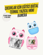 2.4” Ekranlı Mini Kamera – 1080p Kayıt + Mürekkepsiz Yazdırma - Görsel 5