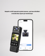 Hareket Algılayıcılı Taşınabilir Mini Kamera – 3MP Fotoğraf, Düşük Güç Tüketimi - Görsel 2