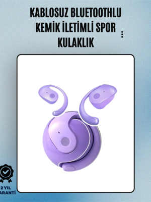 S05 Kablosuz Bluetooth 5.3 Kemik İletimli Spor Kulaklık – IPX4 Suya Dayanıklı, 6 Saat Pil Ömrü
