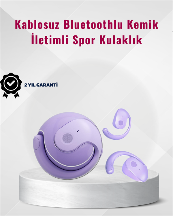 1212231_bluetooth-5-bf976.png Bluetooth 5.3 Teknolojili Kablosuz Kemik İletimli Spor Kulaklık - Görsel 1