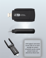 USB 3.0 Wireless Adaptör – 2.4GHz & 5GHz Destekli - Görsel 4