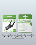 USB WiFi Adaptör – 1200 Mbps Hız - Görsel 3
