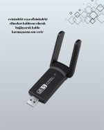 USB WiFi Adaptör – 1200 Mbps Hız - Görsel 2