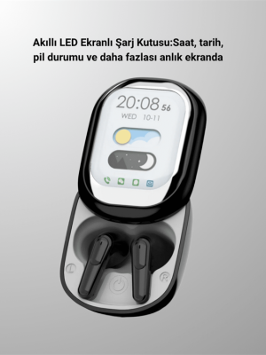 Kişiselleştirilebilir LED Ekranlı Bluetooth Kulaklık – Oyun & Müzik Modlu