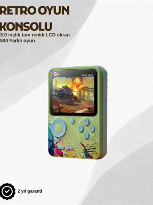 G5 Taşınabilir Retro Oyun Konsolu – Çocuk ve Yetişkinler İçin