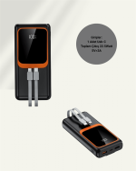 20.000 mAh Powerbank – 22.5W Hızlı Şarj, Çok Kablolu, Dijital Göstergeli - Görsel 4