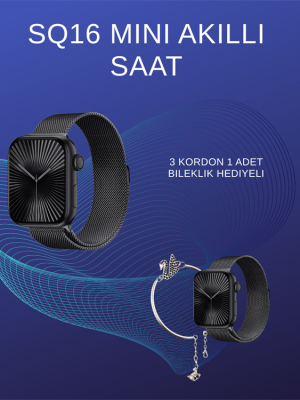 SQ-16 Mini Series 10 Akıllı Saat | Spor Modları, Bildirim ve Müzik Kontrolü