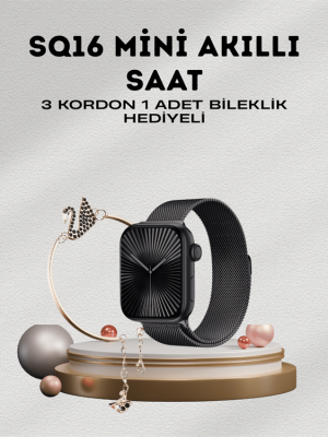 SQ-16 Mini Series 10 – Dokunmatik Akıllı Saat | Kalp Ritmi, SpO2, Uyku Takibi