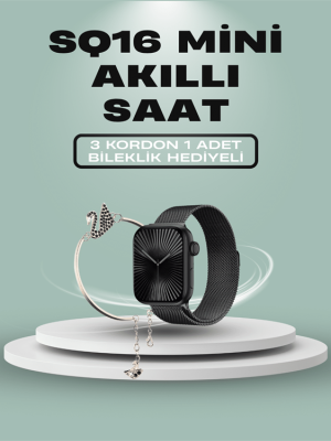 SQ-16 Mini Series 10 Akıllı Saat – 3 Kordon + Hediye Bileklik