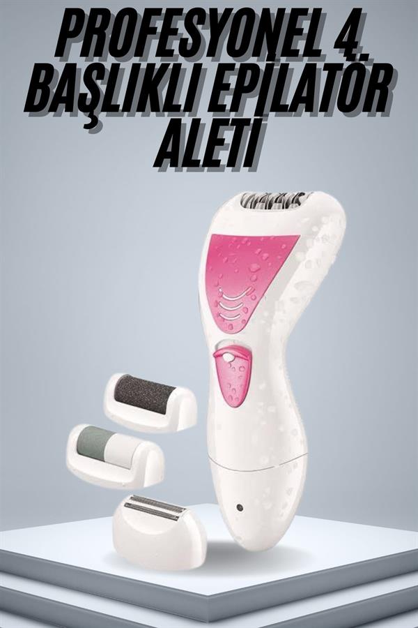 Compressed by jpeg-recompress Epilatör Cihazı Epilasyon Aleti Çoklu Başlık Seçeneği Ayak Törpüsü - Görsel 1