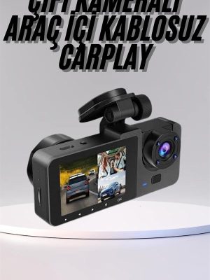 DVR Araç İçi Kamera Hareket Algılayabilen 1080P CarPlay Video Kaydedici