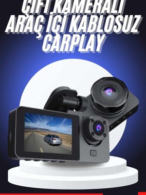 CarPlay Fotoğraf ve Video Kaydedici Araç İçi Kamera Ekranlı