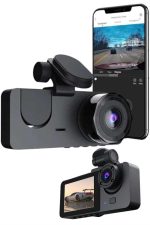 Gece Görüşlü DVR 3 Lensli Araç İçi Sürüş Kamerası Video Kaydedici - Görsel 4