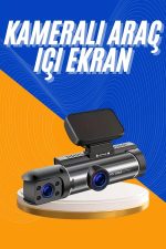 Araç Kamerası Black Box Çift Kameralı Ekranlı Full HD Sürüş Kamerası