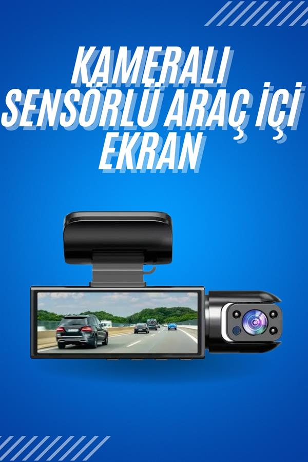 Compressed by jpeg-recompress Araç İçi Full Hd Kamera Ön ve Arka Kameralı Ekranlı Araç Kamerası - Görsel 1
