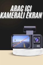 1080p Sürüş Kaydedici 2 İnç Araç Araba Ön İç Arka DVR IPS Ekran