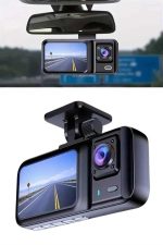 1080p Sürüş Kaydedici 2 İnç Araç Araba Ön İç Arka DVR IPS Ekran - Görsel 5