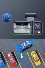 Ön ve Arka Kameralı 2 İnç 1080P Full HD DVR Araç İçi Ekran - Görsel 5