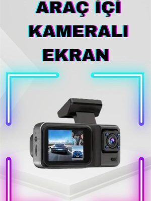 2 İnç Araç İçi Kameralı Ekran 1080P Full HD Kaliteli Hafıza Kart Destekli